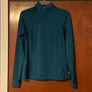 Long sleeve shirt with hood and thumb holes!